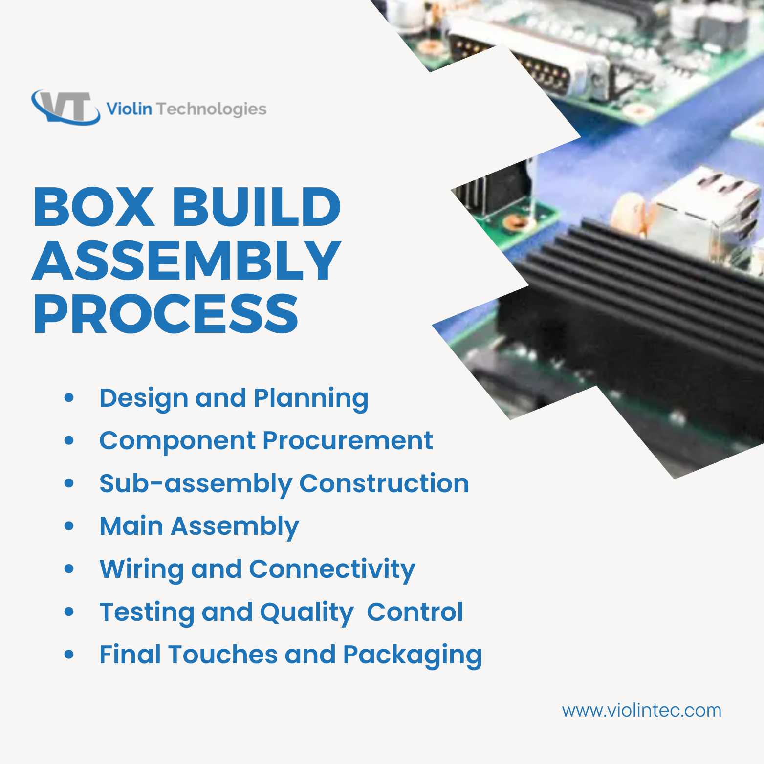 Box build assembly process 