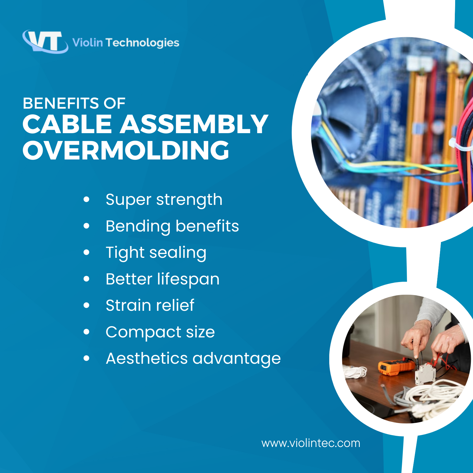 Benefits of cable assembly overmolding