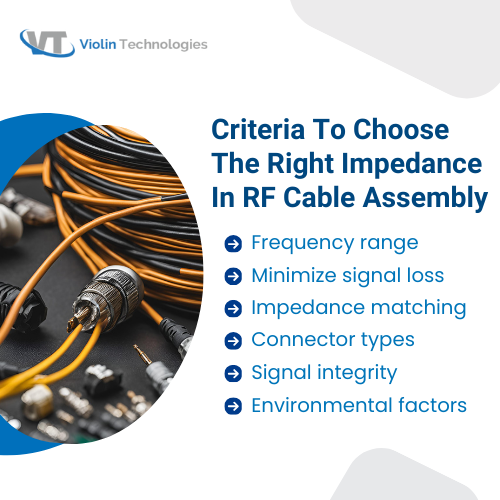 Criteria to choose the right impedance in RF cable assemblies