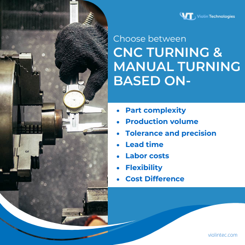 Choose between CNC Turning and Manual Turning