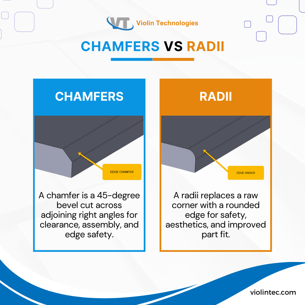 Chamfers Vs Radii Explained